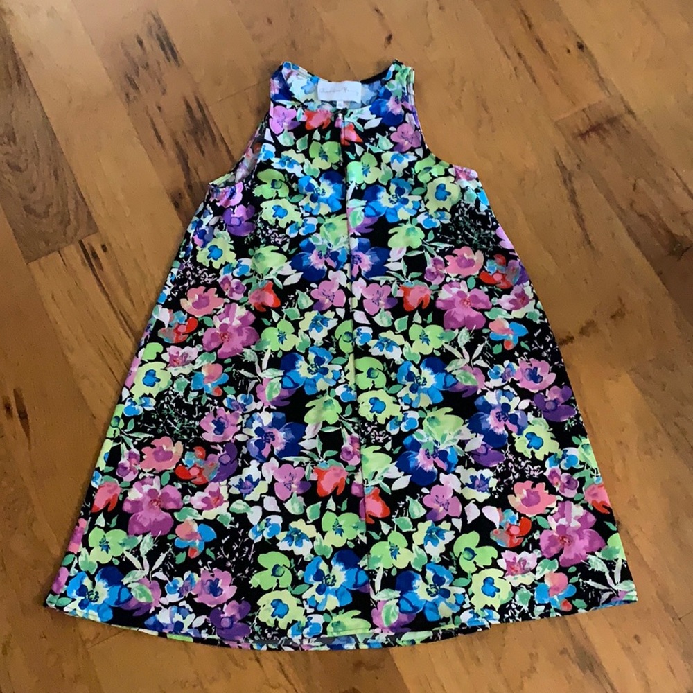Charles Henry Floral Mini Dress